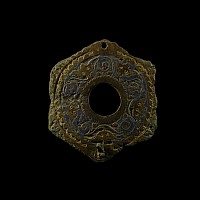 Romano-British Enamelled Bronze Lid of a Pyxis