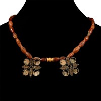 Elamite Silver Flower Pendant Necklace