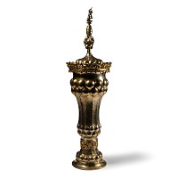 Silver-Gilt Pineapple Chalice with Saint George