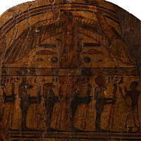 Egyptian Wooden Stela for Pa-di-Amun-(em)-ipat with Ra-Horakhty