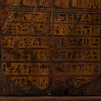 Egyptian Wooden Stela for Pa-di-Amun-(em)-ipat with Ra-Horakhty