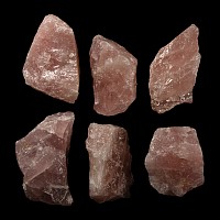 Natural History - Large Rose Quartz Crystal Specimen Group [6]