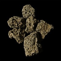 Natural History - Boxed Pyrite 'Fool's Gold' Crystal Display Group [6]