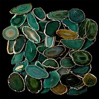 Natural History - Agate Crystal Cut and Polished Slice Group [50]