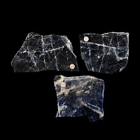 Natural History - Cut and Polished Sodalite Slab Group [3]