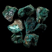 Natural History - Chrysocolla Mineral Sample Group [8]