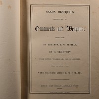Archaeological Books - Neville - Saxon Obsequies Illustrated by Ornaments and Weapons