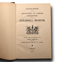 Archaeological Books - Welch - Catalogue of the Collection of London Antiquities in the Guildhall Museum