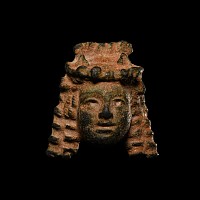 Roman Bronze Mask Appliqué