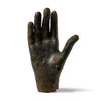 Roman Bronze Hand-Shaped Military Standard Finial