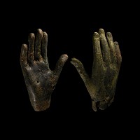 Roman Bronze Hand-Shaped Military Standard Finial