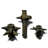 Western Asiatic Spiked Bronze Macehead Group