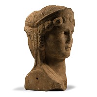 Roman Marble Janiform Herm Head of Ariadne and a Maenad
