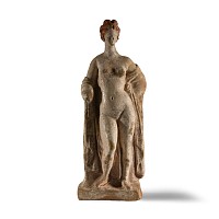 Hellenistic Painted Terracotta Figure of Aphrodite