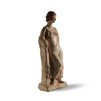 Hellenistic Painted Terracotta Figure of Aphrodite