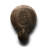Roman 'Published' Terracotta Oil Lamp with Fighting Gladiators