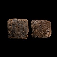 Mesopotamian Cuneiform Tablet Group with Administrative Tablet and a King Šu-Sin Tax Text