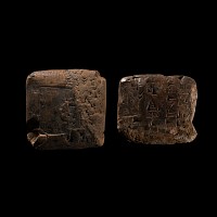 Mesopotamian Cuneiform Tablet Group with Administrative Tablet and a King Šu-Sin Tax Text