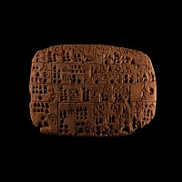 Proto-Sumerian Terracotta Tablet with Archaic Text