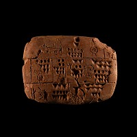 Proto-Sumerian Terracotta Tablet with Archaic Text