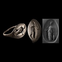 Roman Silver Ring with Minerva