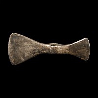 Viking Age Silver Double Axehead Pendant