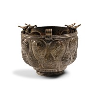 Medieval Period Silver Cup with Birds