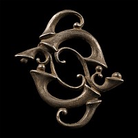 Roman Silver Trumpet Whorl Brooch