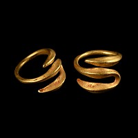 Iron Age Celtic Gold Hair Ring