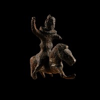 Romano-British Bronze Horse and Celtic Warrior Rider Statuette