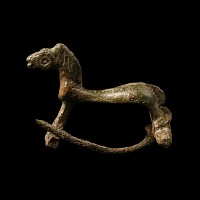 Roman Bronze Horse Brooch