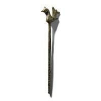 Roman Bronze Bird-Headed Dress Pin