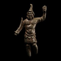Roman Bronze Jupiter Dolichenus Statuette