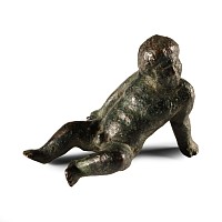 Roman Bronze Putto Statuette