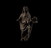 Roman Silver Statuette of a Genius
