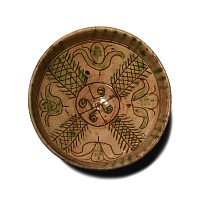 Byzantine Green-Glazed Sgraffito Bowl