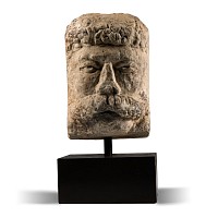 'The Anglesey' Romano-British Marble Head of a Celtic Warrior