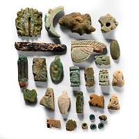 Egyptian Faience Amulet and Bead Collection