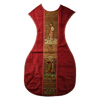 Medieval Embroidered Figural Panel