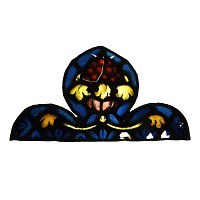 Medieval Stained Glass Trefoil