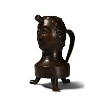 Medieval Bronze Aquamanile of a Male Bust