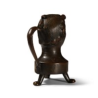 Medieval Bronze Aquamanile of a Male Bust