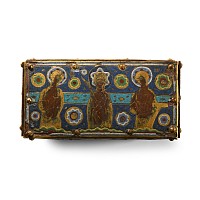 Medieval Chrismatory with Limoges Panels