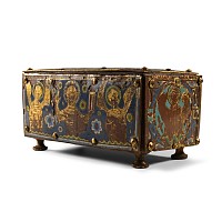 Medieval Chrismatory with Limoges Panels