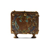Medieval Chrismatory with Limoges Panels