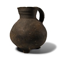Medieval Globular Tripod Jug