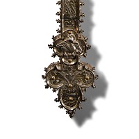 Spanish Silver-Gilt Cross with Corpus Christi