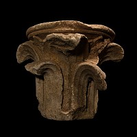 Medieval Floral Limestone Capital