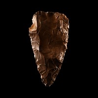 Stone Age Classic Teardrop-Shaped Knapped Flint Handaxe