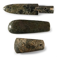 Chinese Polished Green Stone Tool Collection